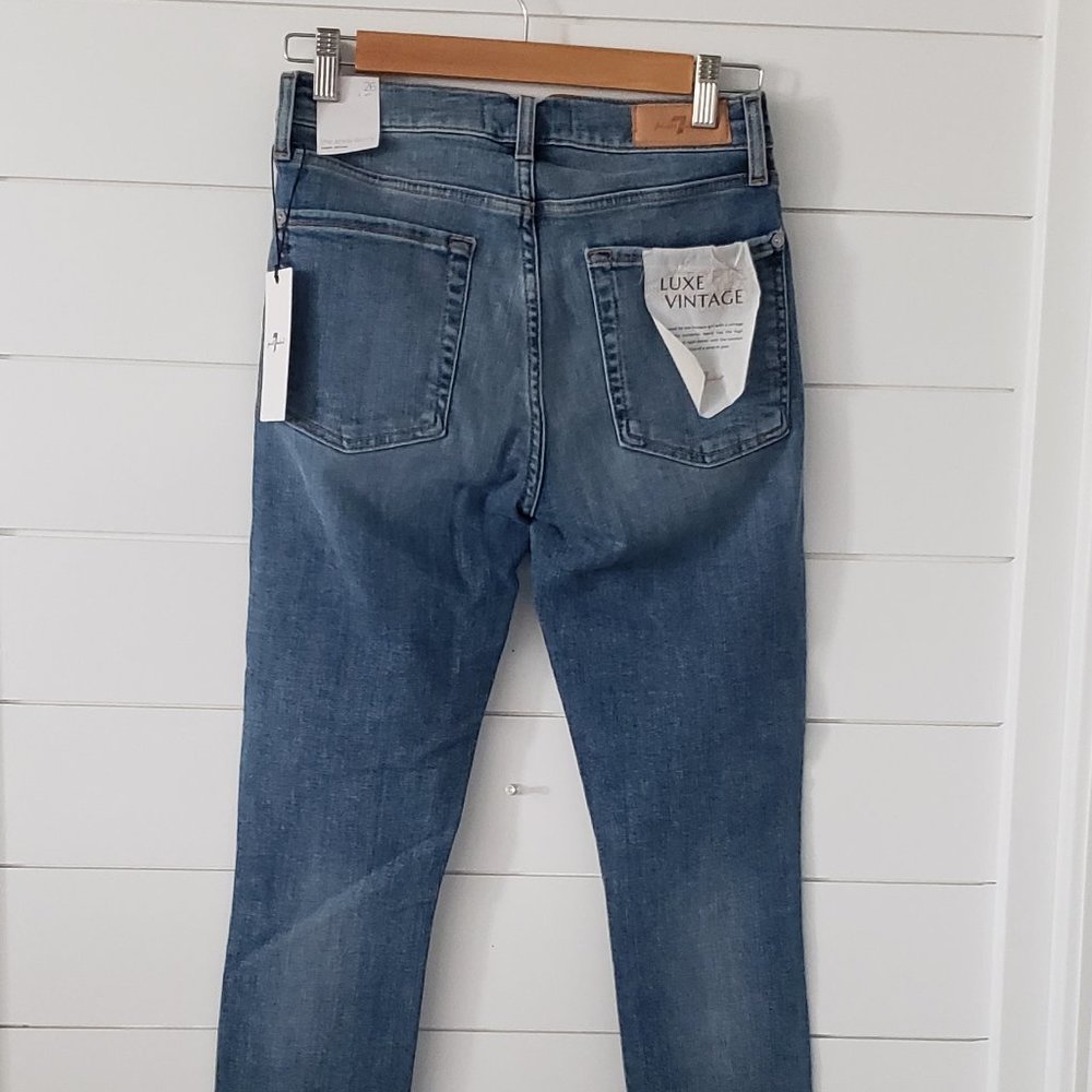 NWT 7 For All Mankind Mid Rise Ankle Skinny in Sloan Vintage - Picture 5 of 9